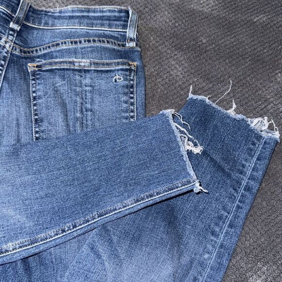 Rag & Bone Nina High Rise Ankle Skinny Raw Hem Jeans Size 26 - Picture 10 of 10